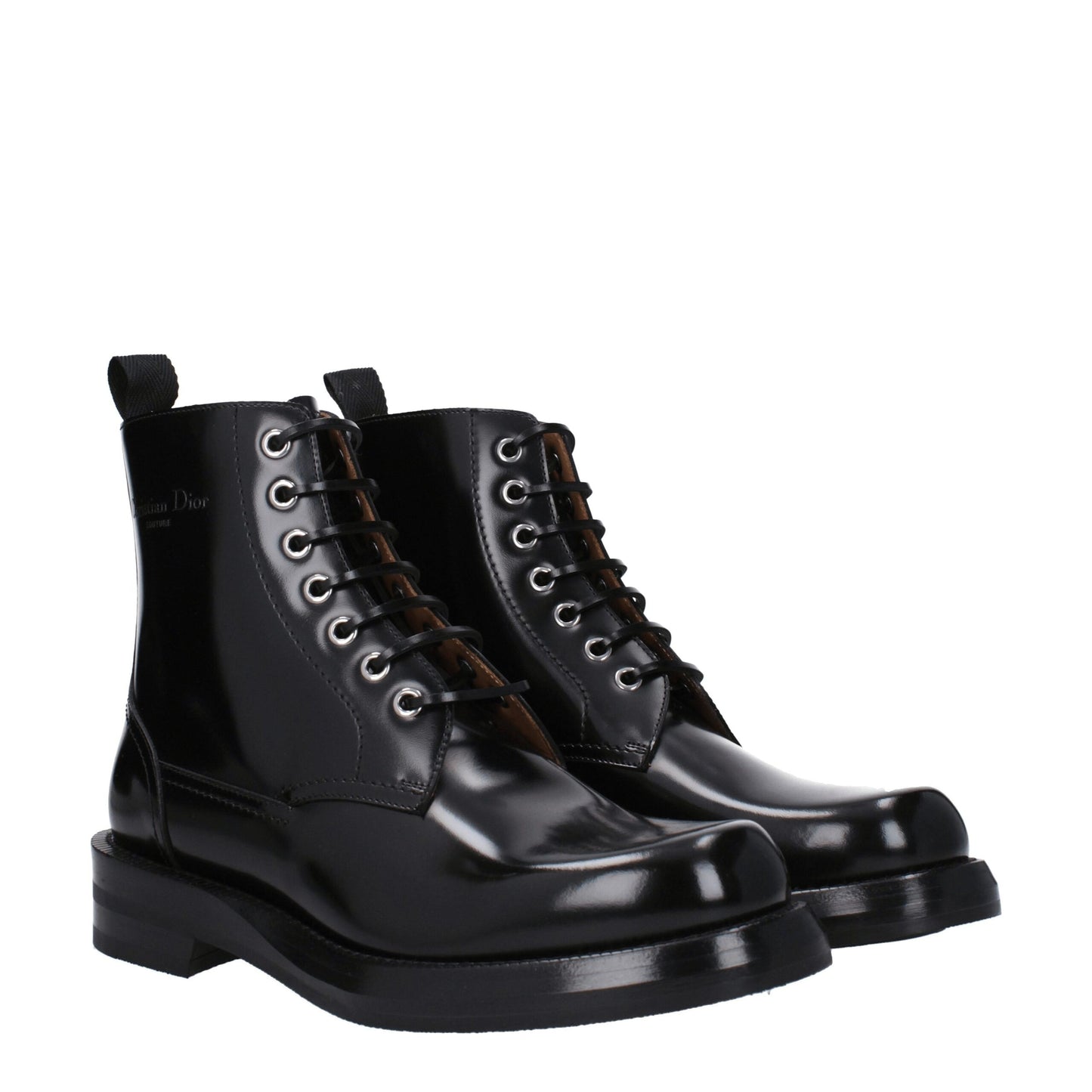 Christian Dior Black Leather Ankle
