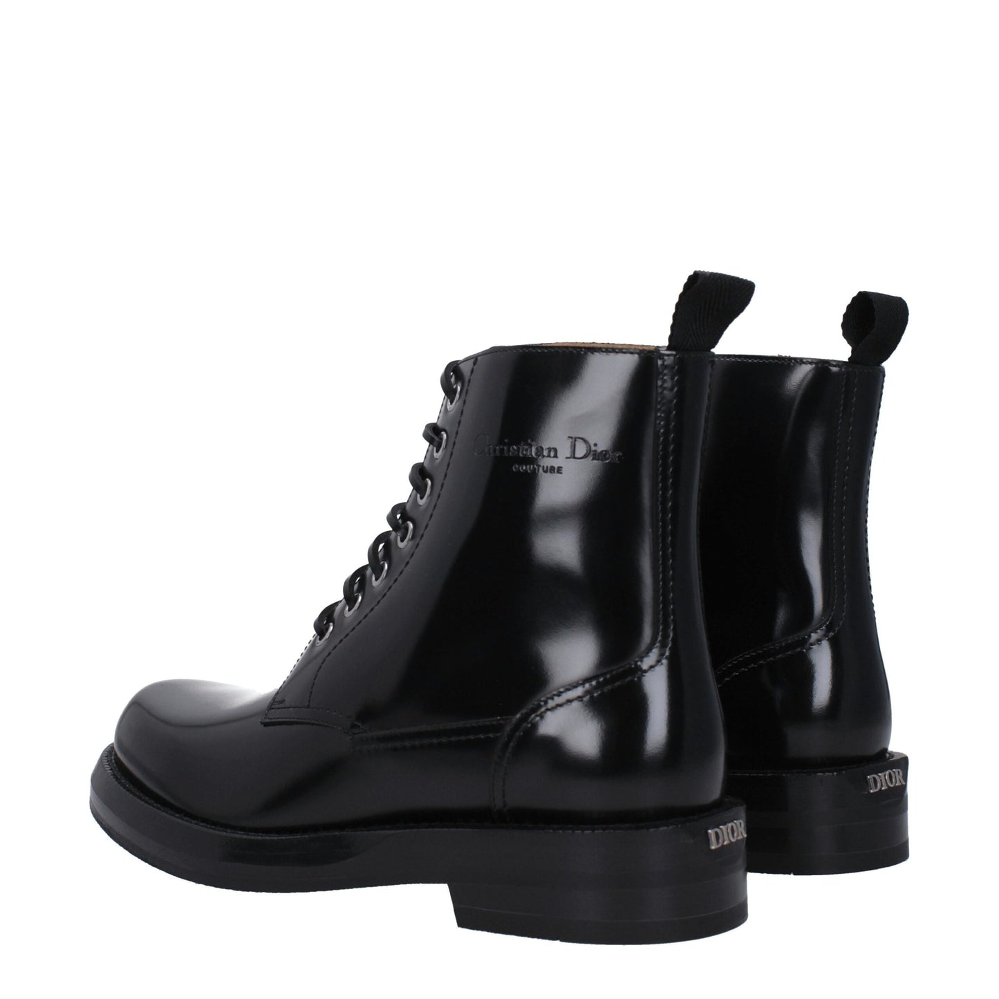 Christian Dior Black Leather Ankle