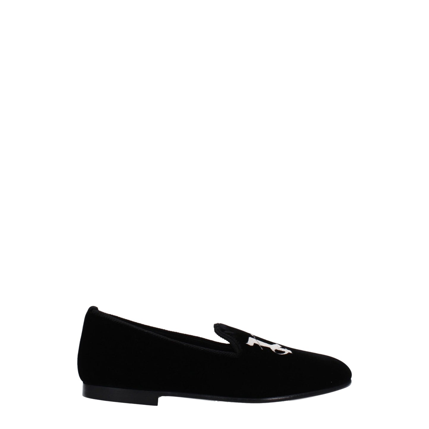 Palm Angels Black Velvet Loafer