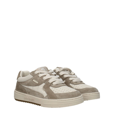 Palm Angels Beige Fabric Sneakers