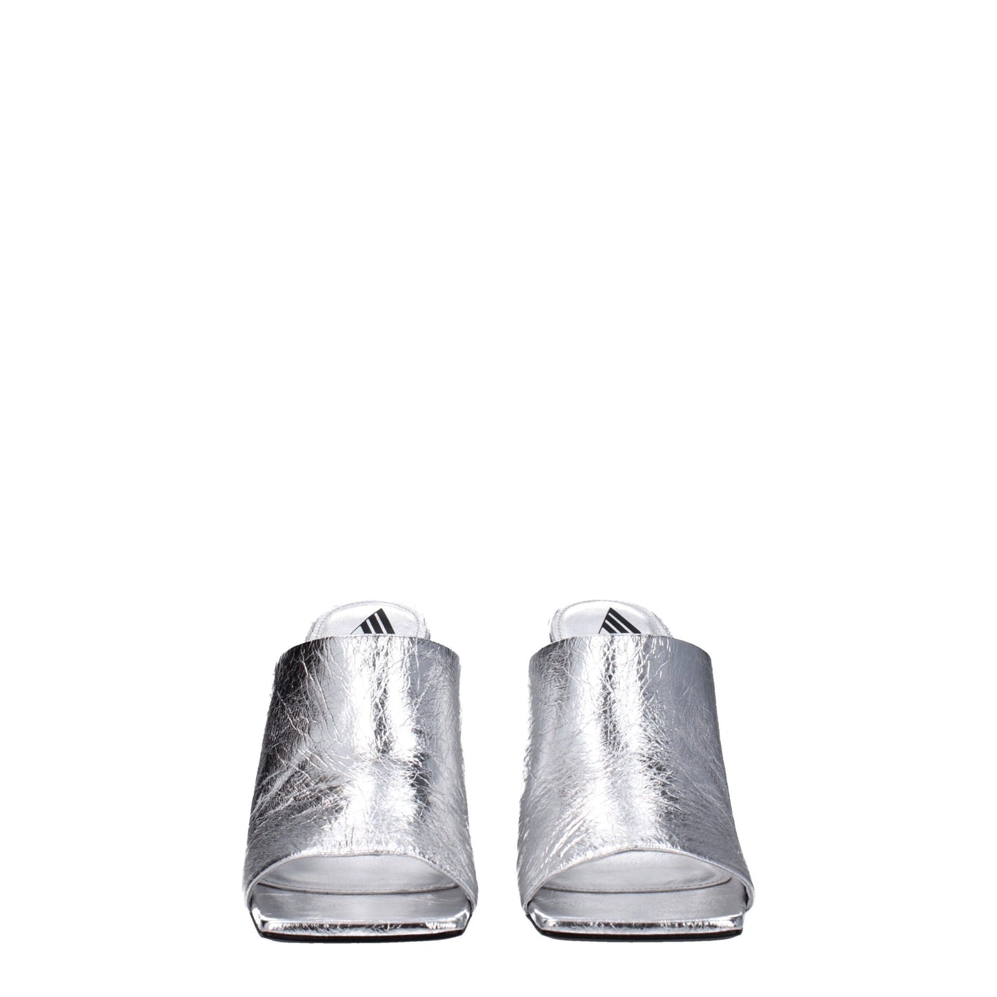 The Attico Gray Leather Sandal