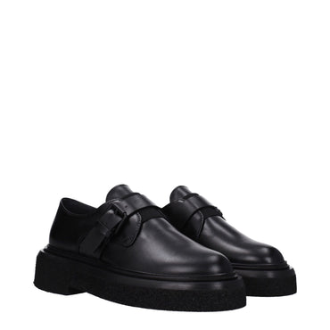 Max Mara Black Leather Oxfords And Derby