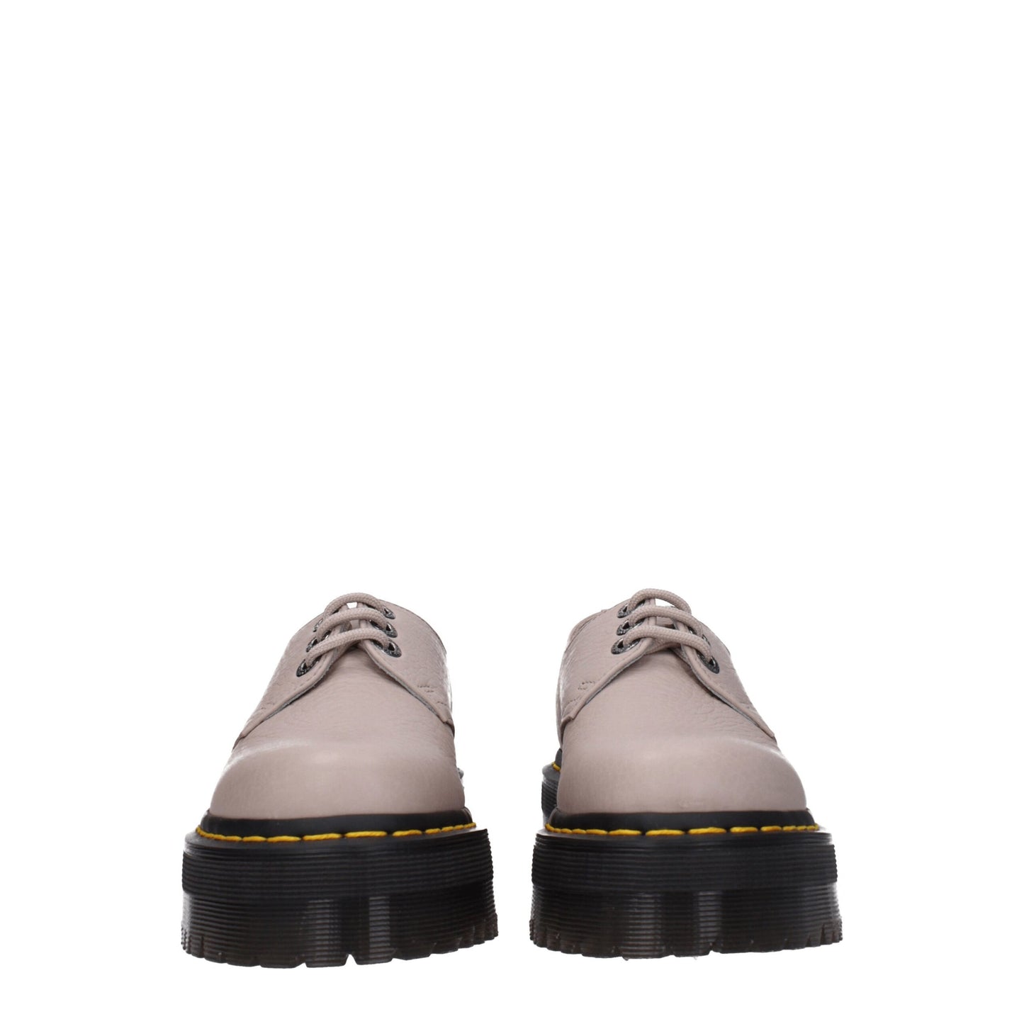 Dr. Martens Gray Leather Oxfords And Derby
