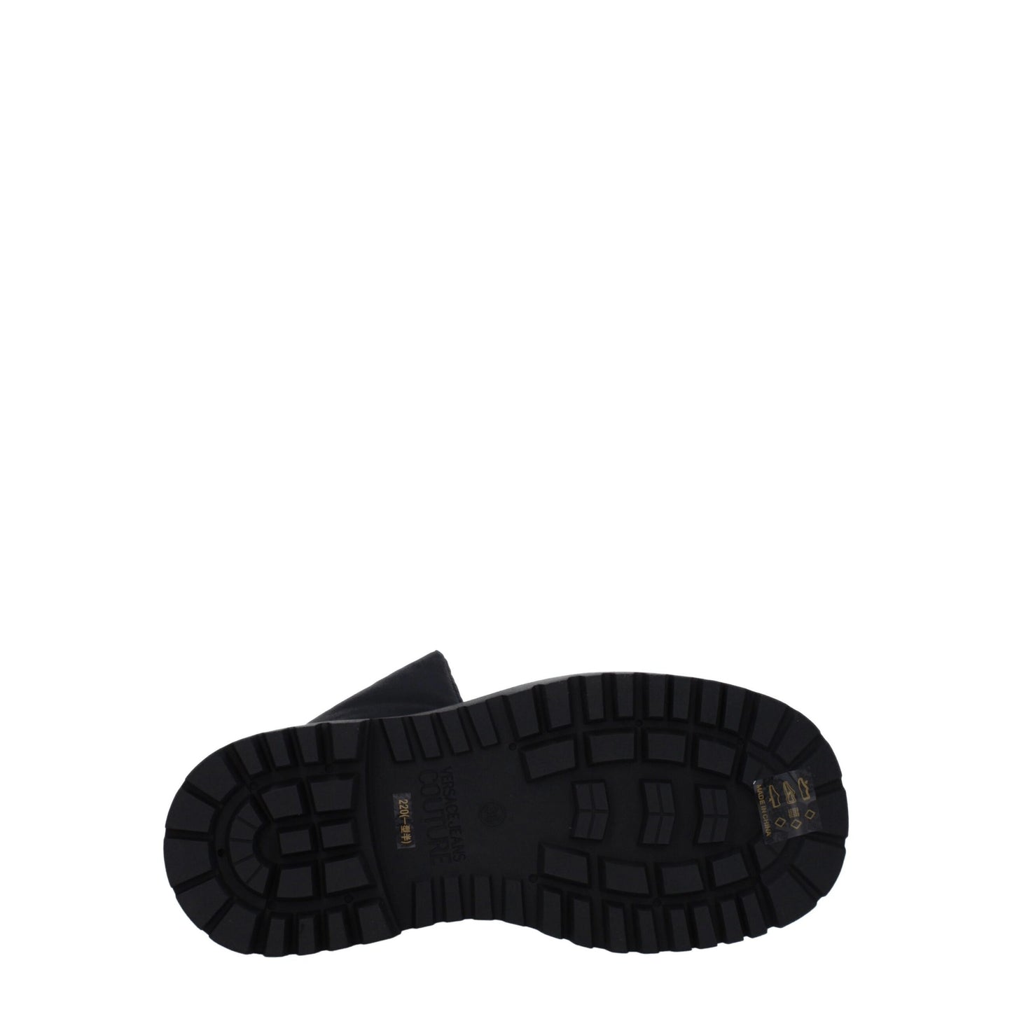 Versace Jeans Black Polyethylene Ankle
