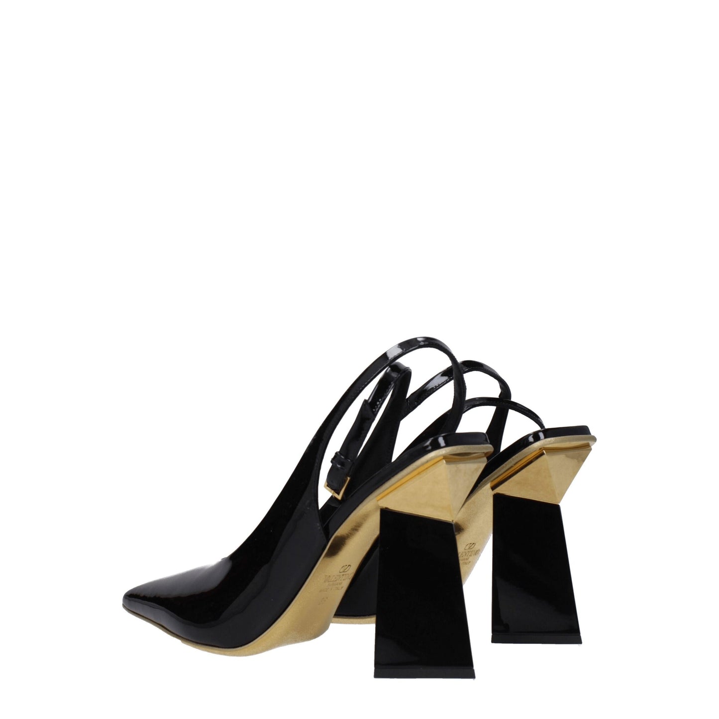 Valentino Garavani Black Leather Sandal