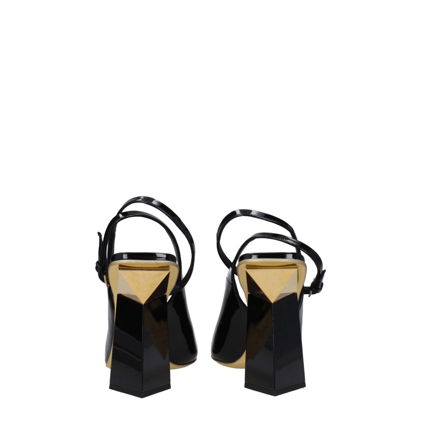 Valentino Garavani Black Leather Sandal