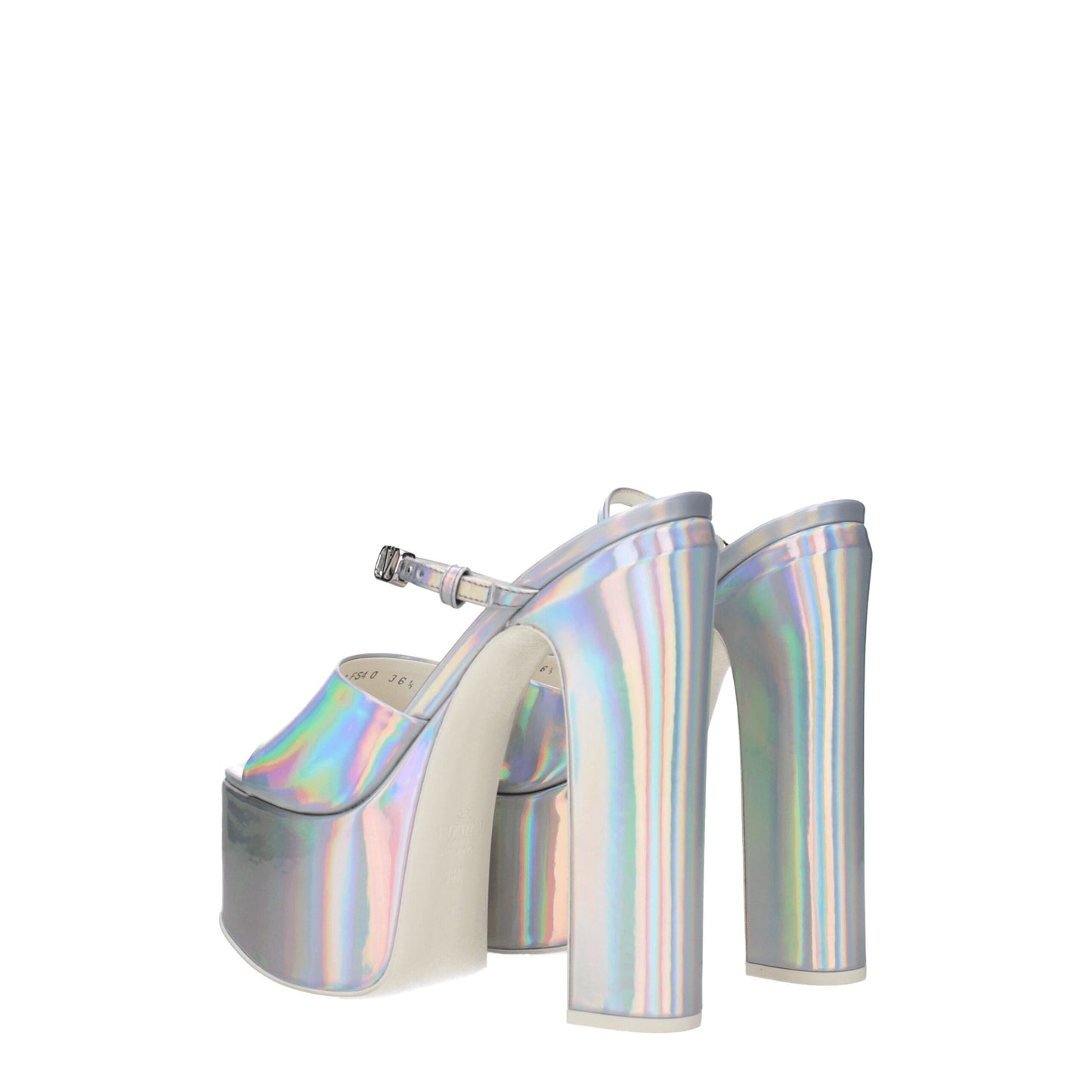 Valentino Garavani Gray Leather Sandal