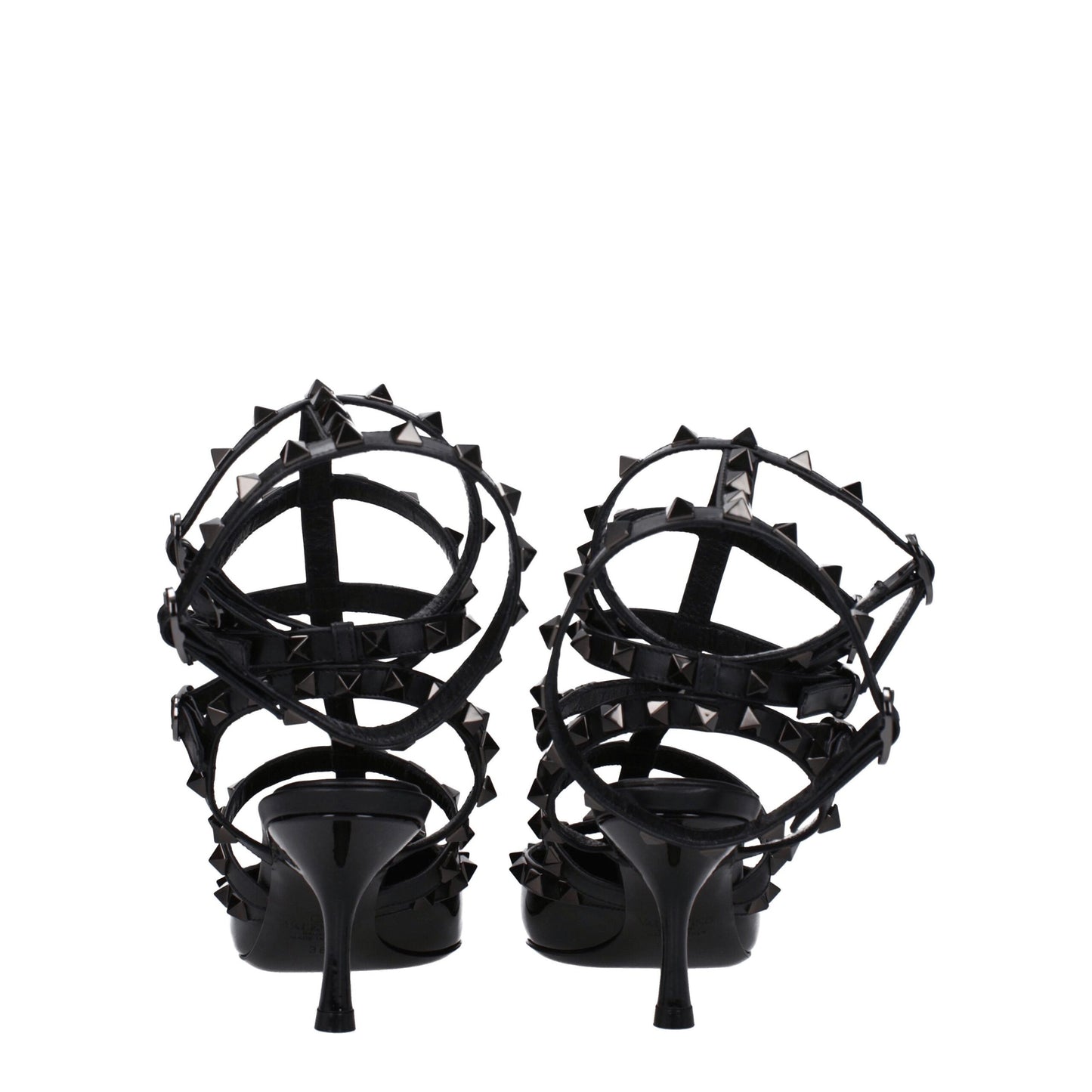 Valentino Garavani Black Leather Sandal