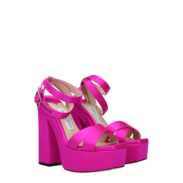Jimmy Choo Pink Satin Sandal