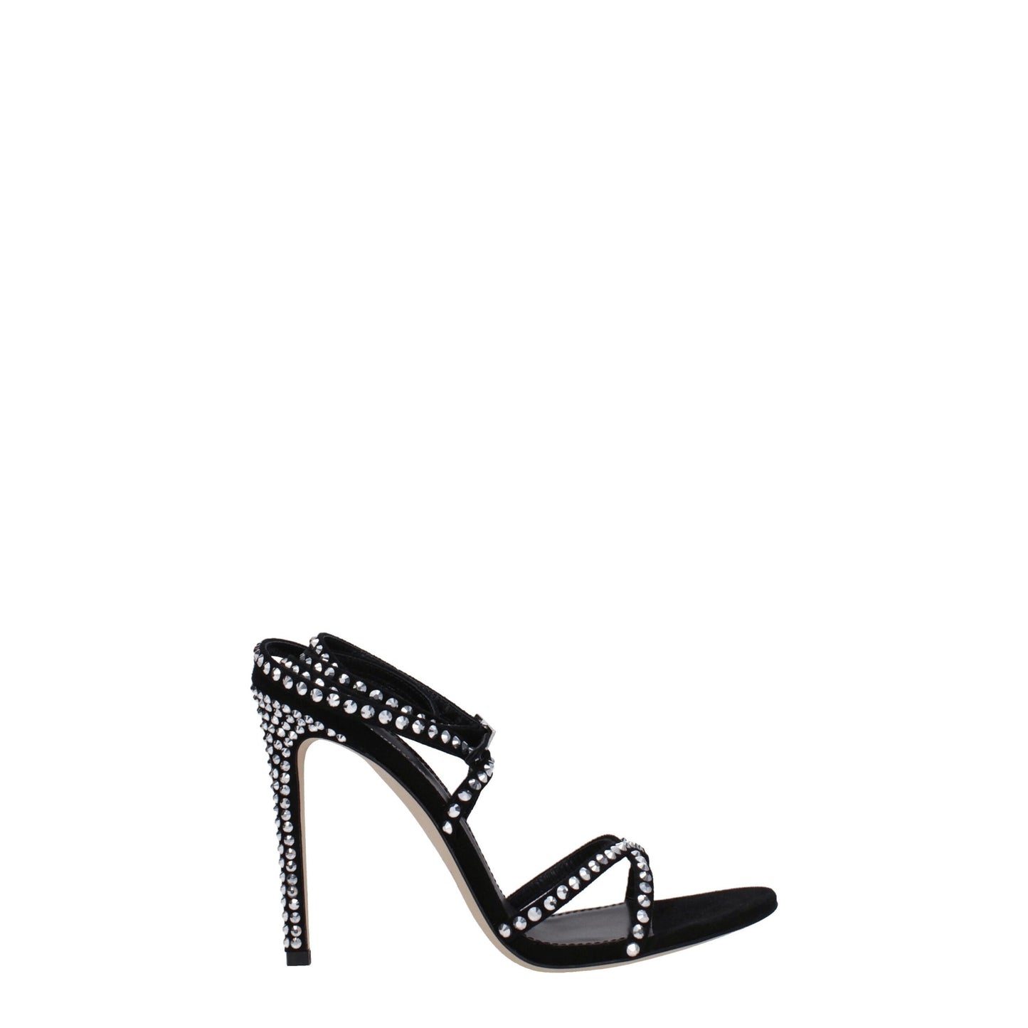 Paris Texas Black Leather Sandal