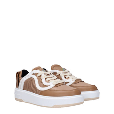 Stella McCartney Brown Fabric Sneakers