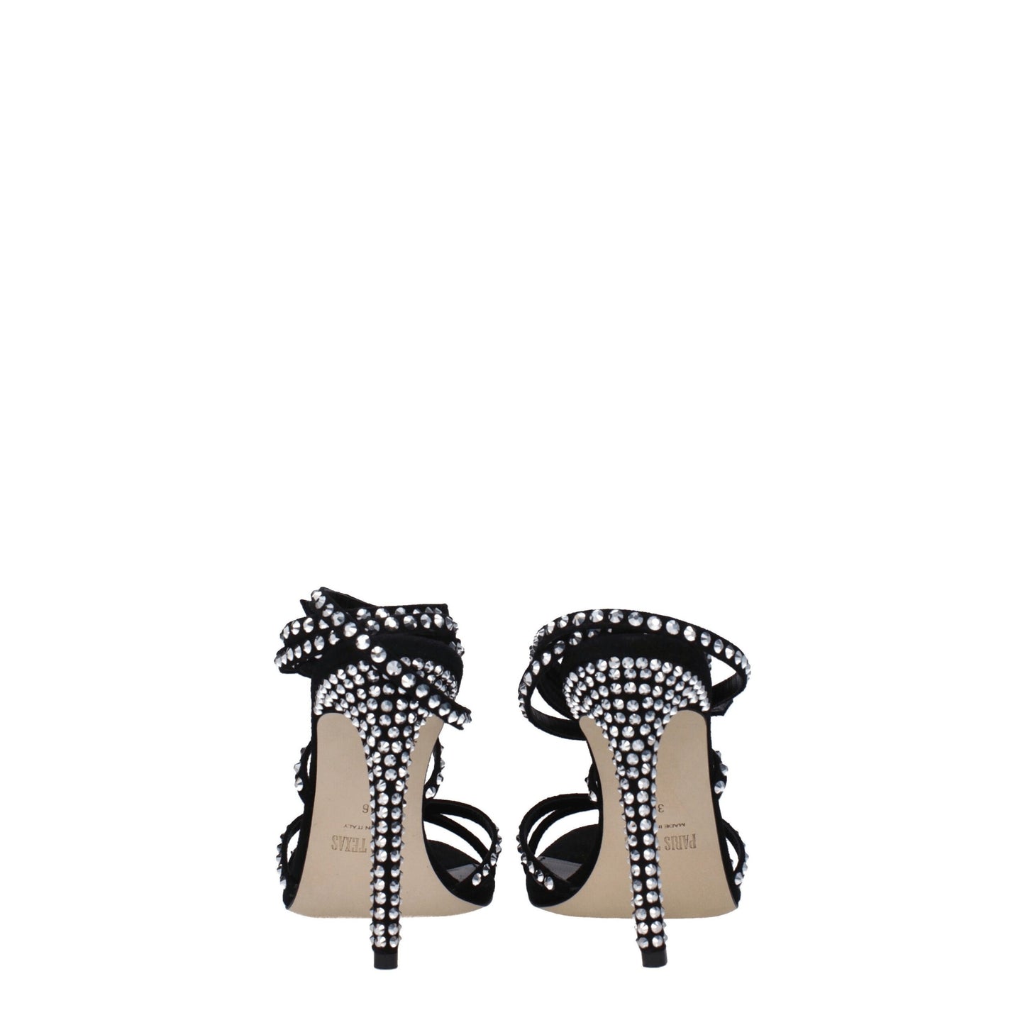 Paris Texas Black Leather Sandal