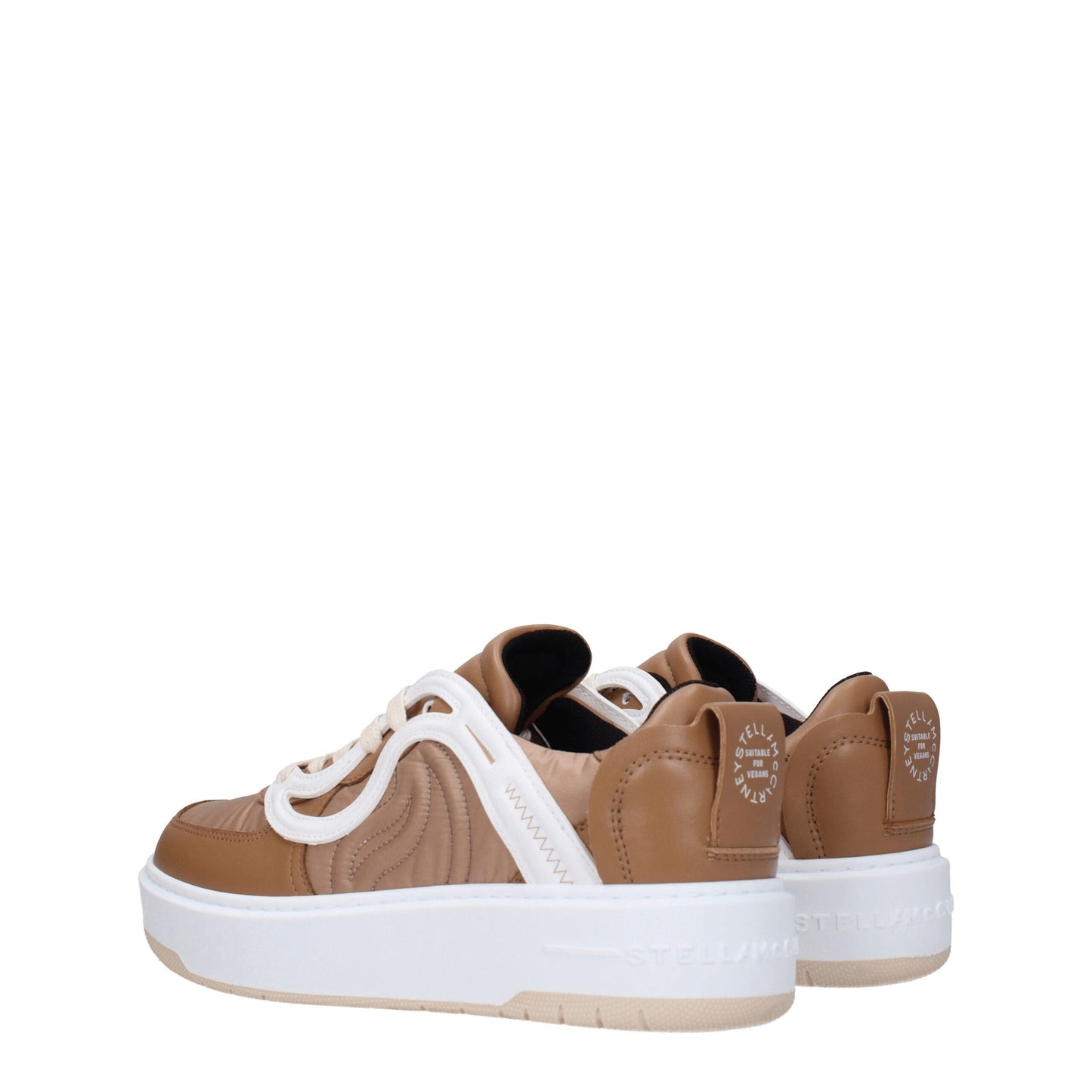 Stella McCartney Brown Fabric Sneakers