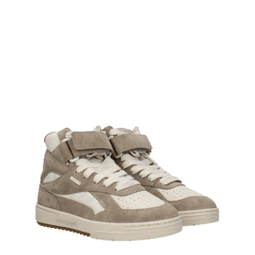 Palm Angels Beige Leather Sneakers