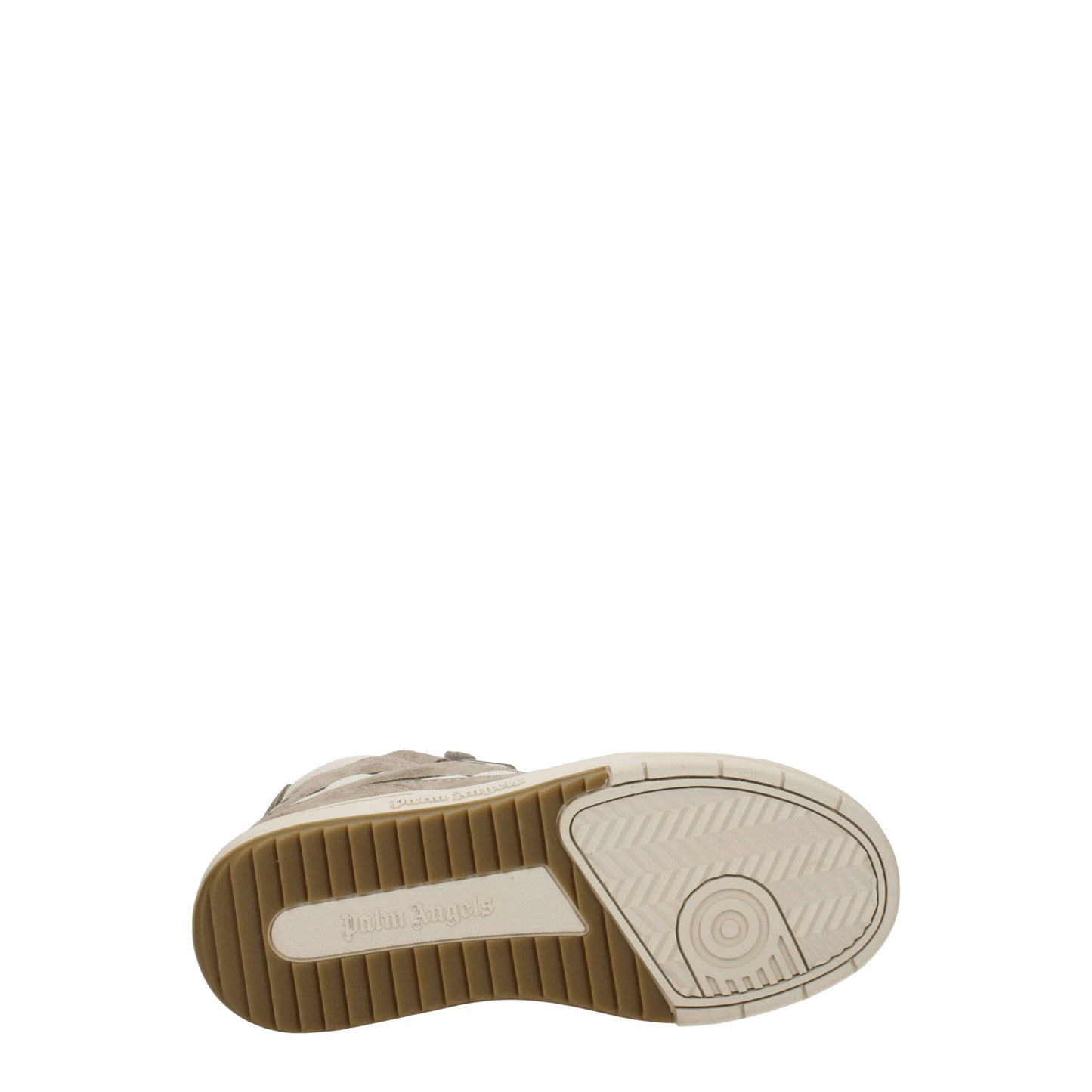 Palm Angels Beige Leather Sneakers