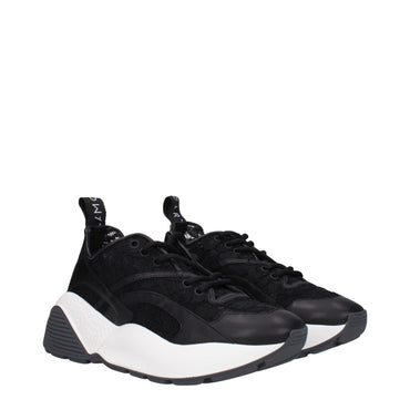 Stella McCartney Black Fabric Sneakers