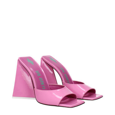 The Attico Pink Leather Sandal