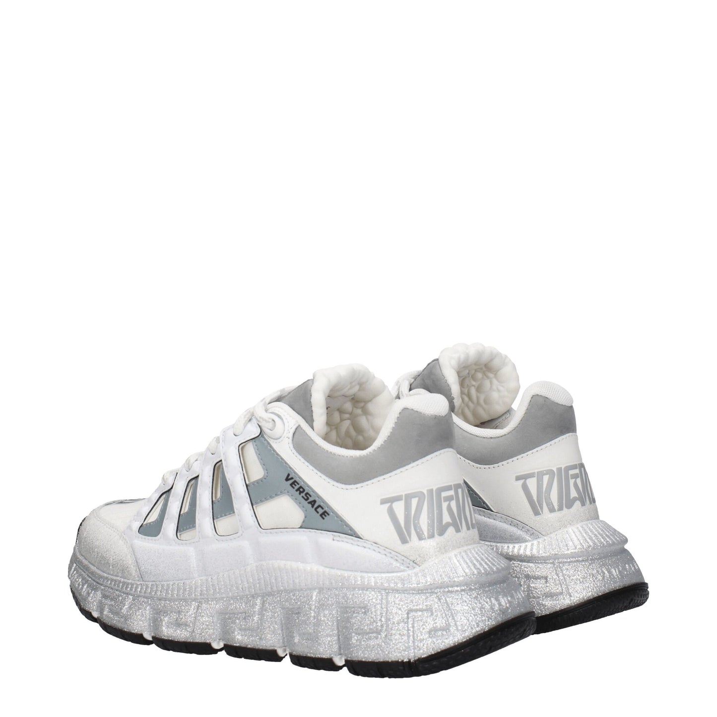 Versace White Fabric Sneakers