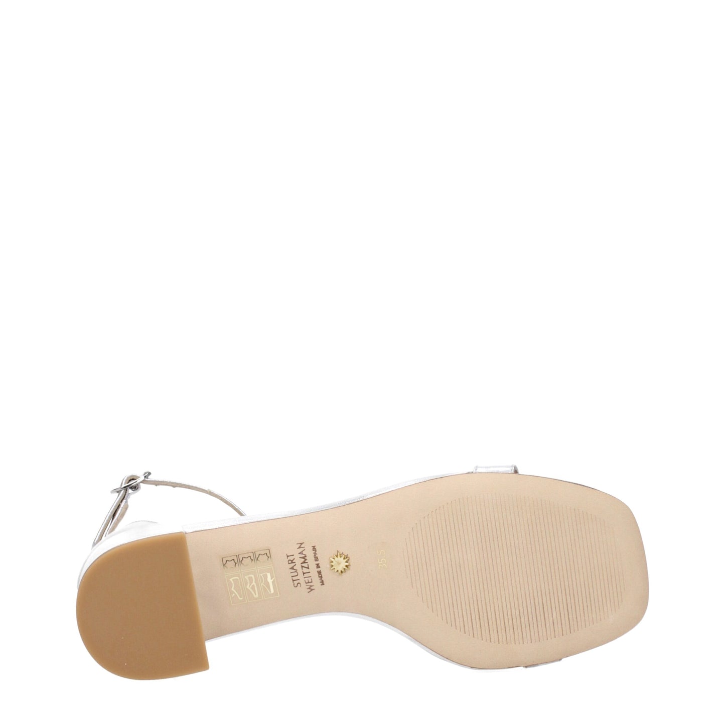 Stuart Weitzman Gray Leather Sandal