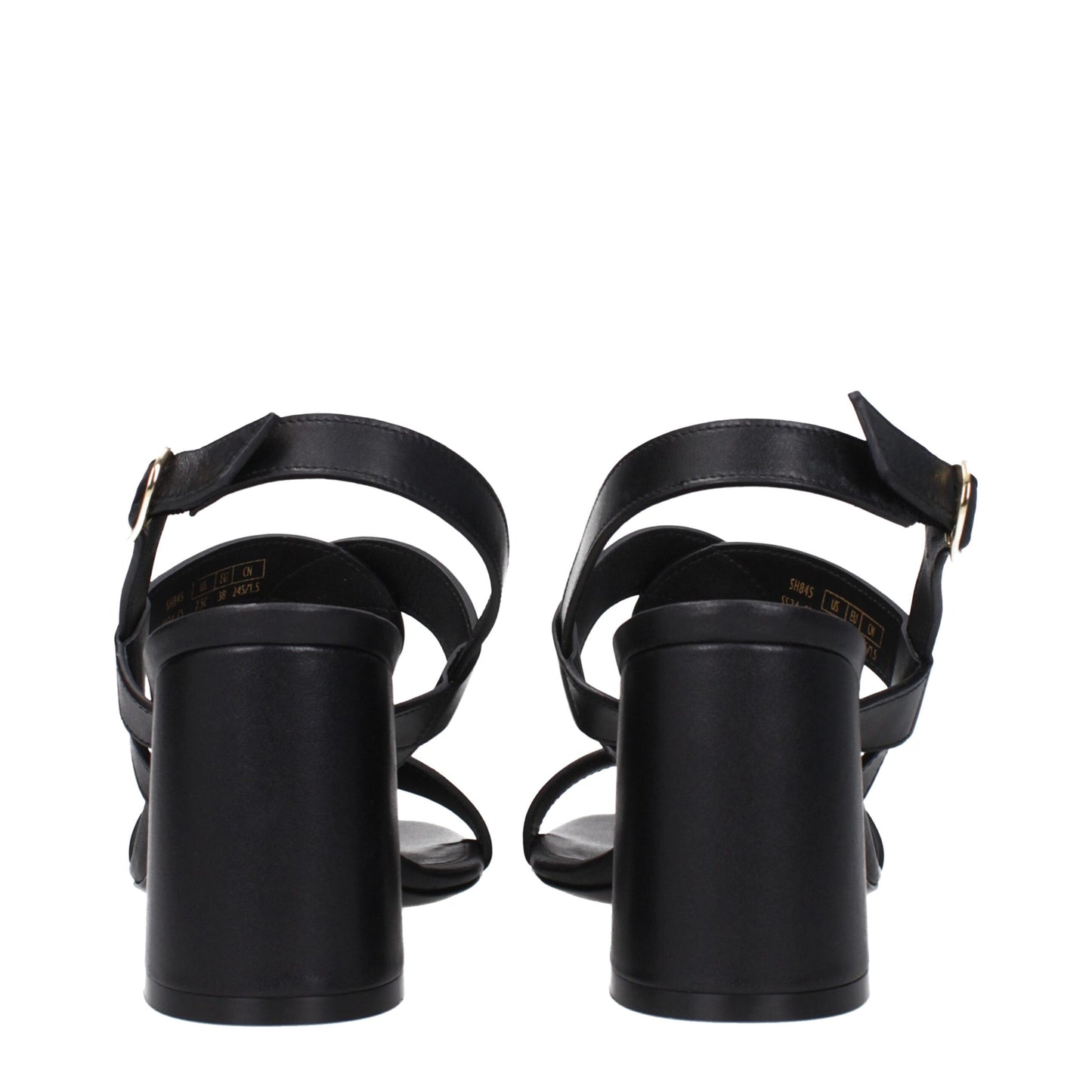 Stuart Weitzman Black Leather Sandal