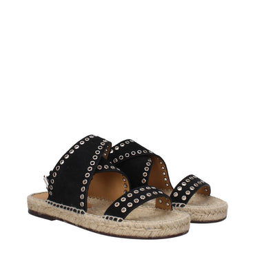 Isabel Marant Black Leather Sandal