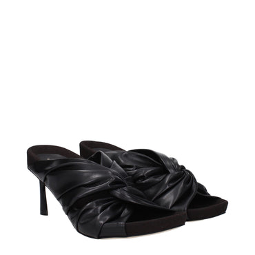 Stella McCartney Black Leather Sandal