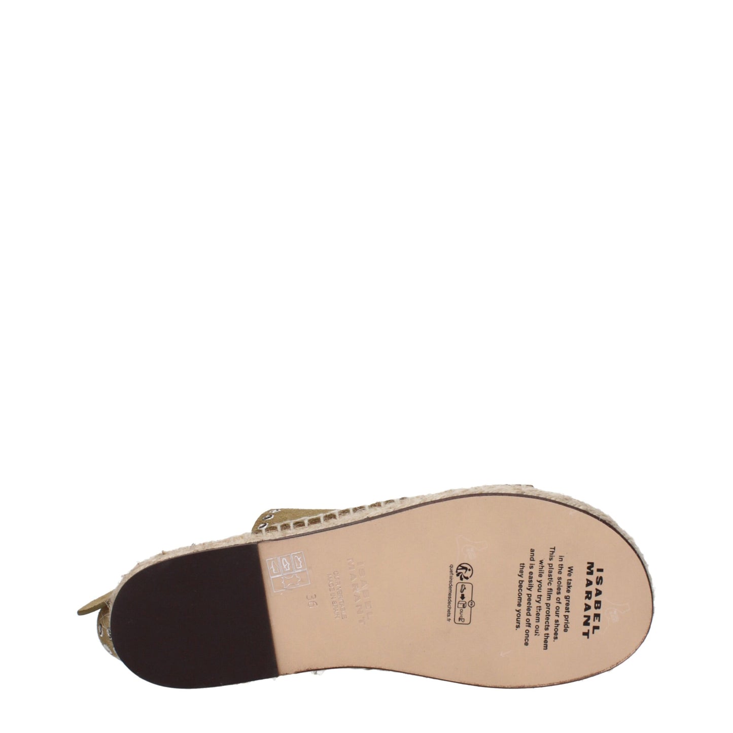 Isabel Marant Green Leather Sandal