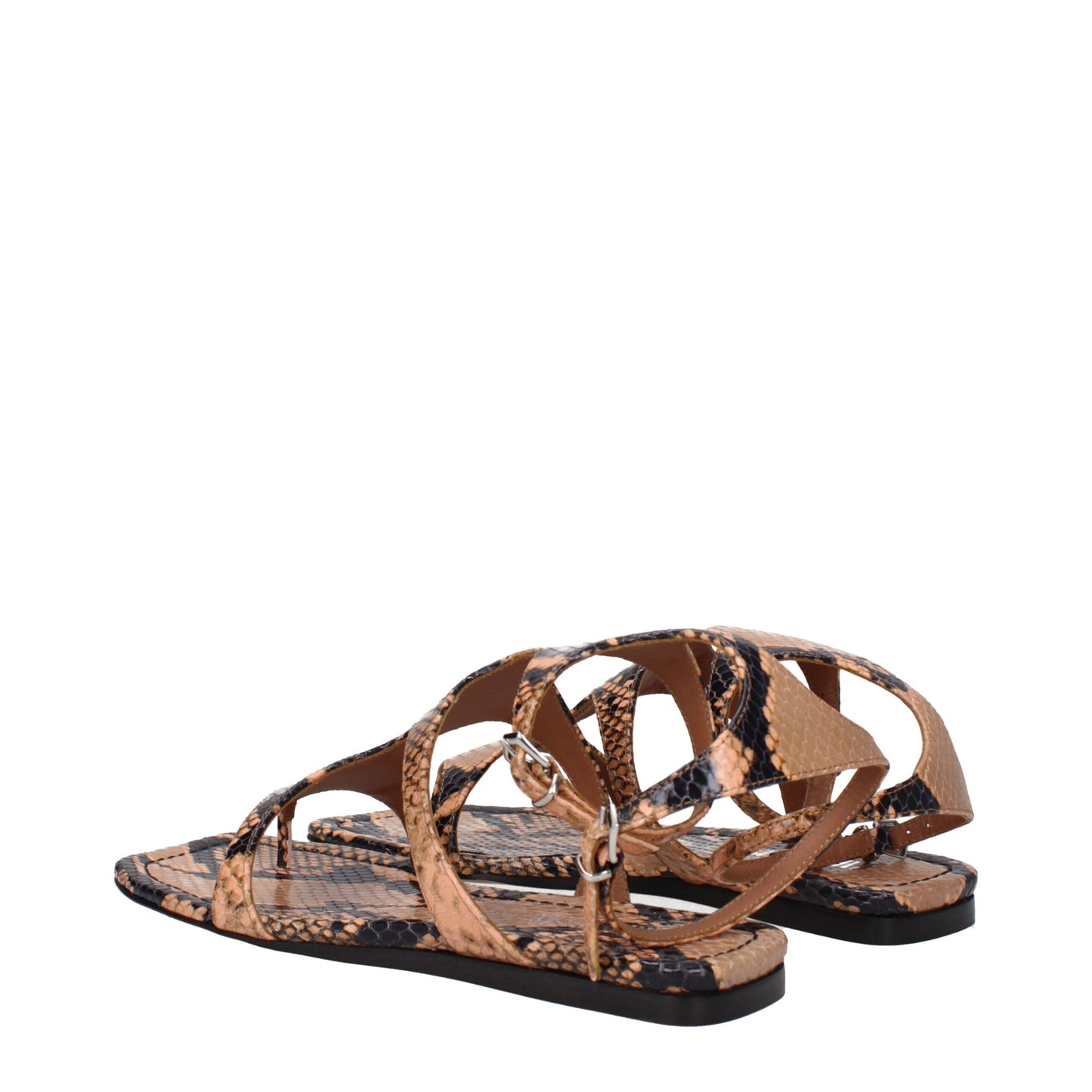 Paris Texas Brown Leather Flip-Flop Sandal