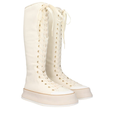 Max Mara Beige Fabric Boot