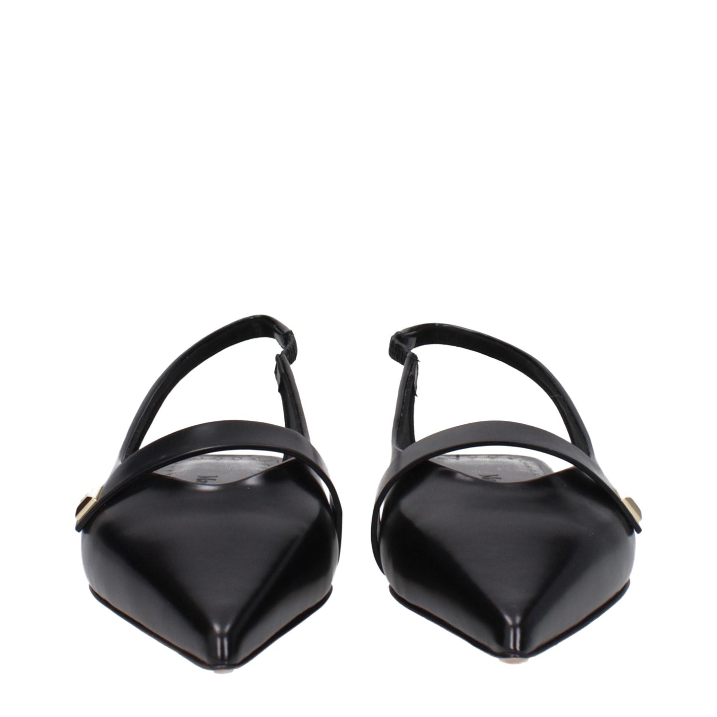 Max Mara Black Leather Sandal