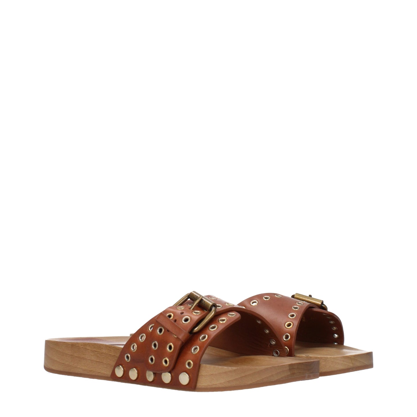Isabel Marant Brown Leather Slipper