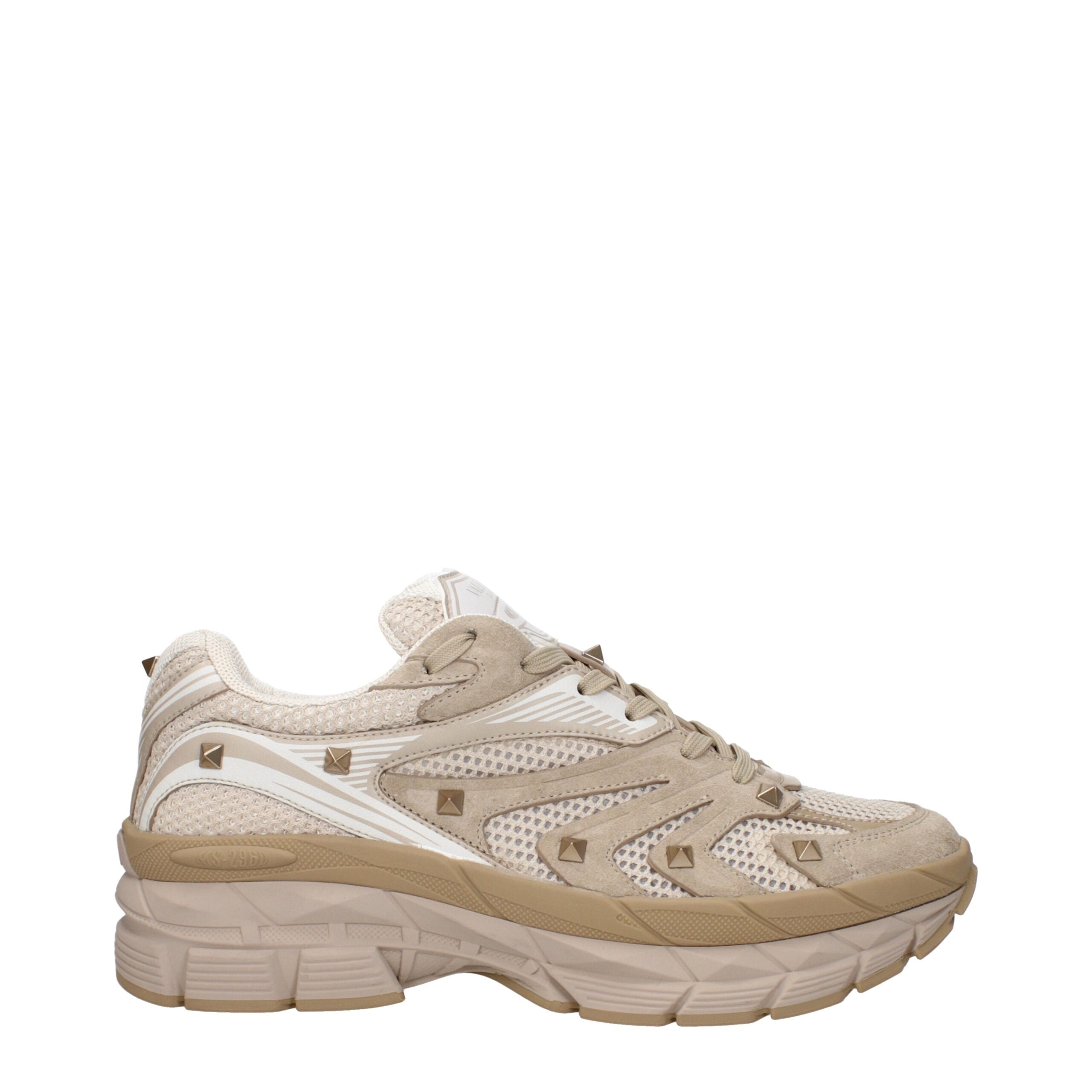 Valentino Garavani Beige Fabric Sneakers