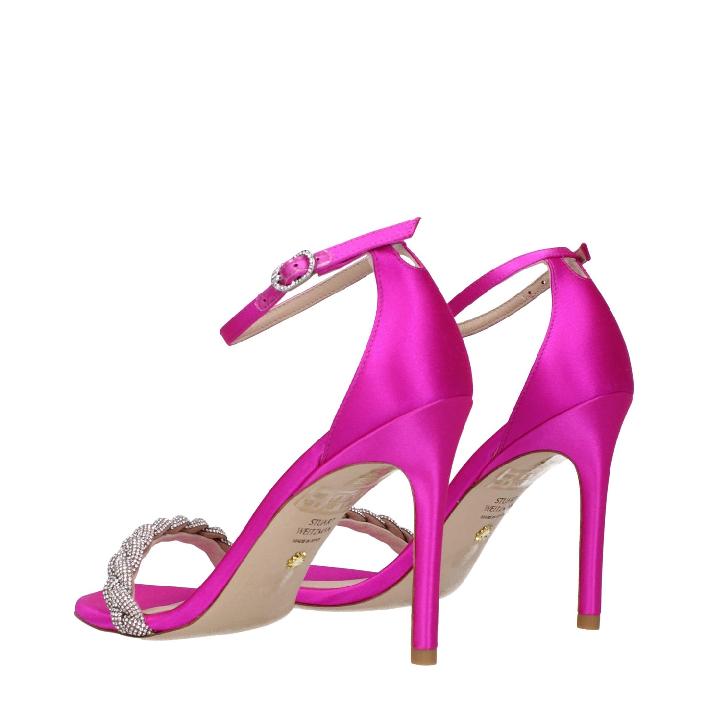 Stuart Weitzman Pink Satin Sandal
