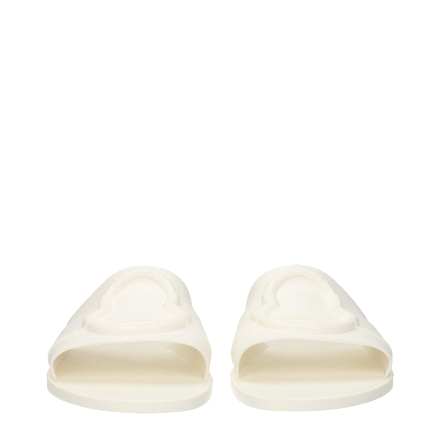 Moncler White Cotton Slipper