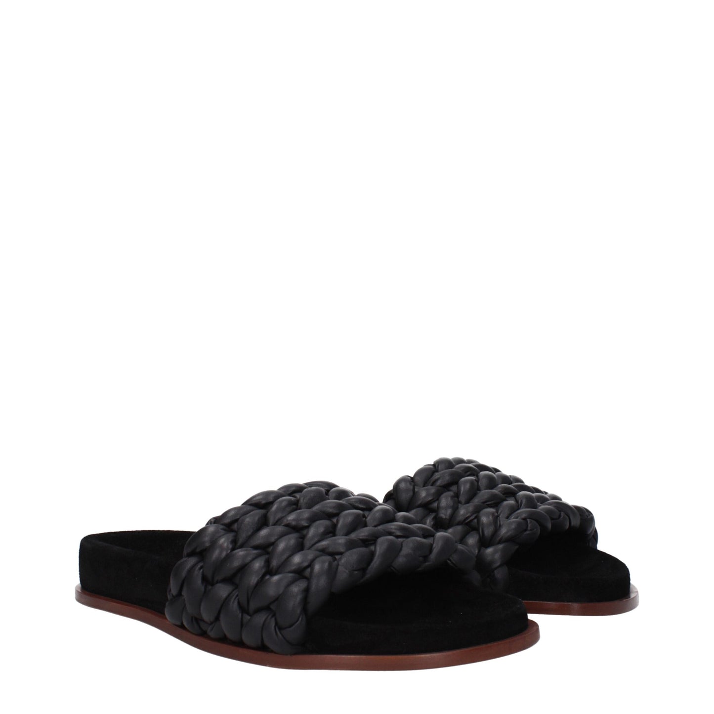 Chloé Black Leather Slipper