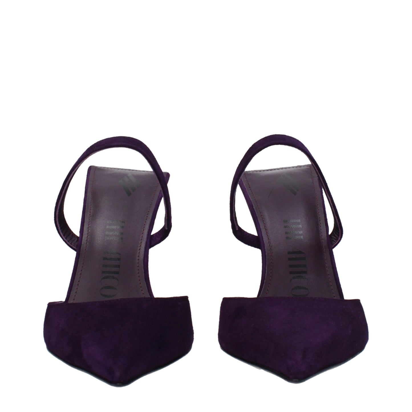 The Attico Purple Leather Sandal