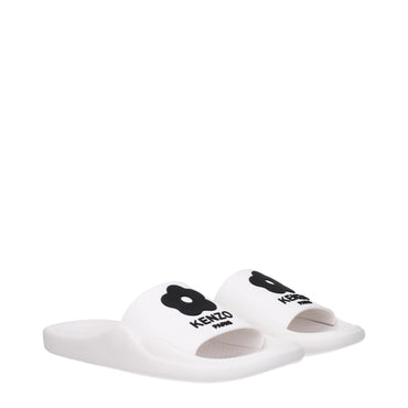 Kenzo White Cotton Slipper