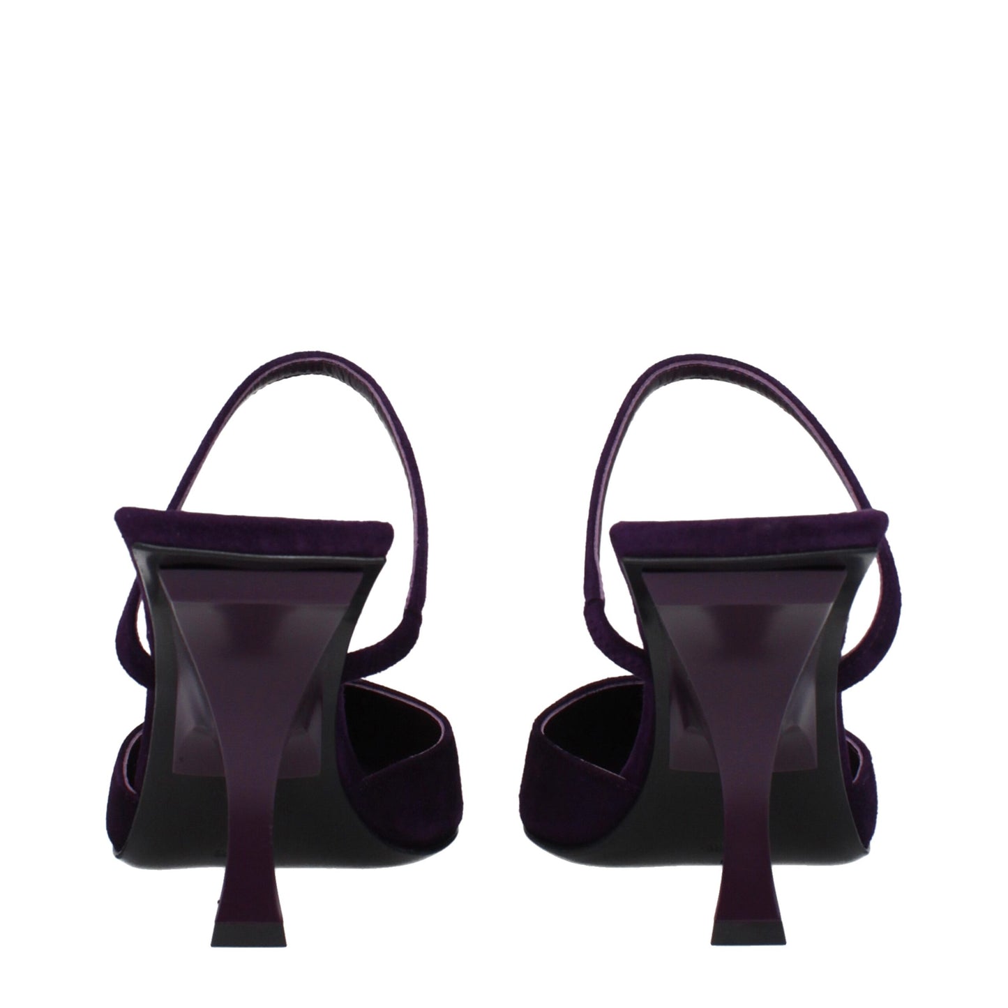 The Attico Purple Leather Sandal