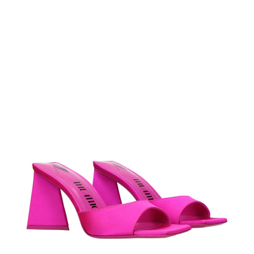 The Attico Pink Satin Sandal