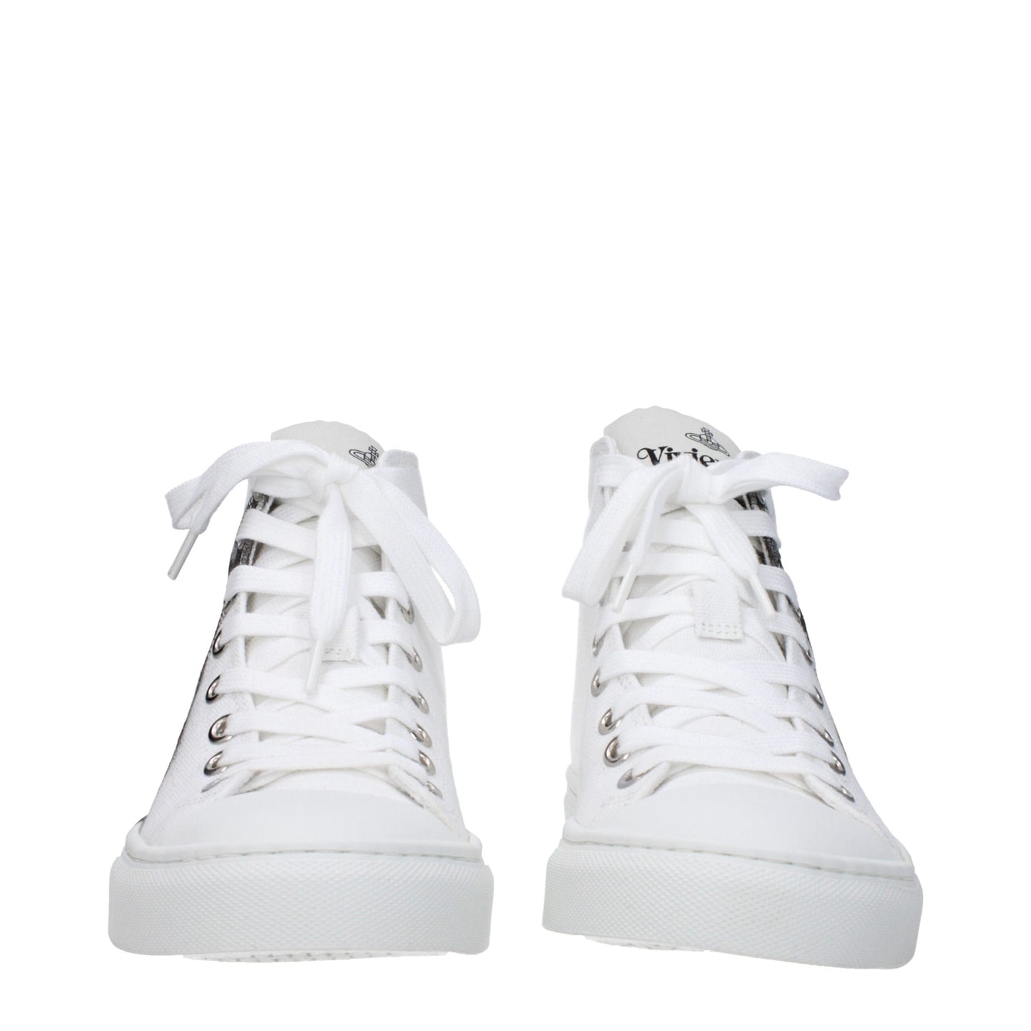 Vivienne Westwood White Fabric Sneakers