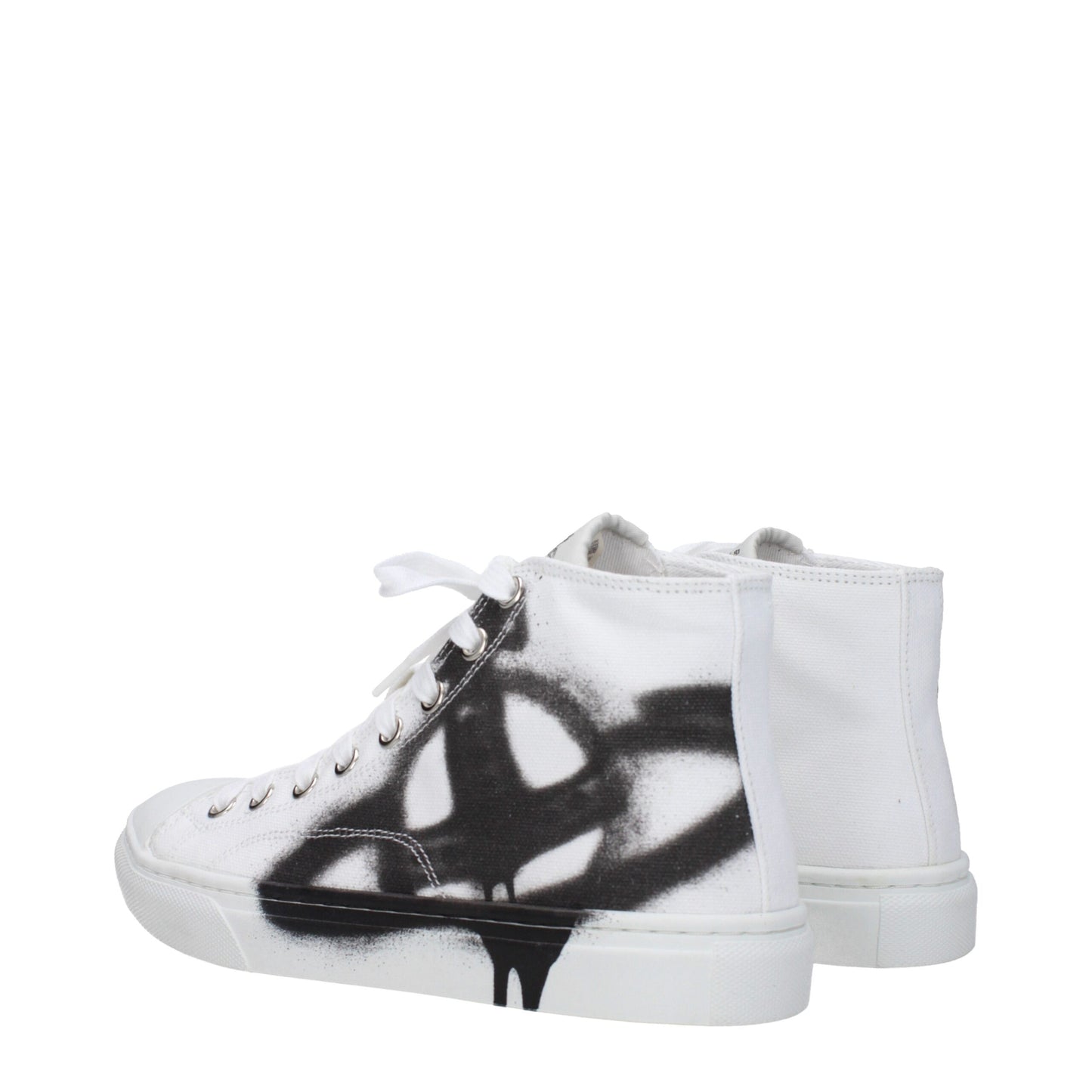 Vivienne Westwood White Fabric Sneakers