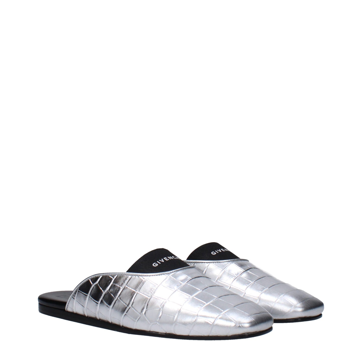 Givenchy Gray Leather Slipper