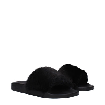 Givenchy Black Cotton Slipper