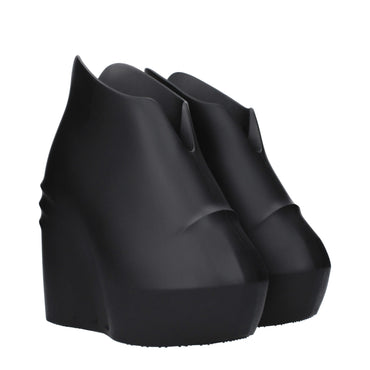 Givenchy Black Cotton Wedge