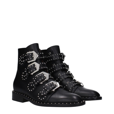Givenchy Black Leather Ankle