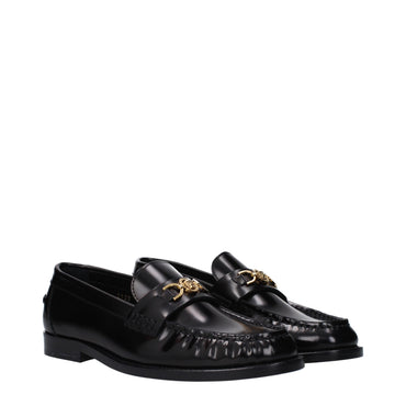 Versace Black Leather Loafer
