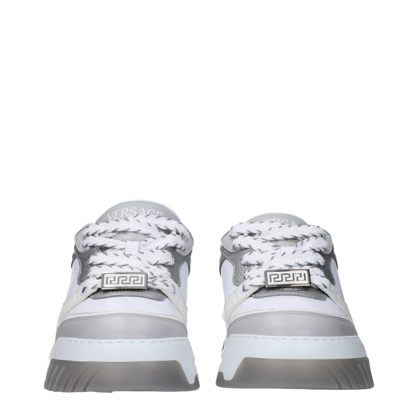 Versace White Leather Sneakers