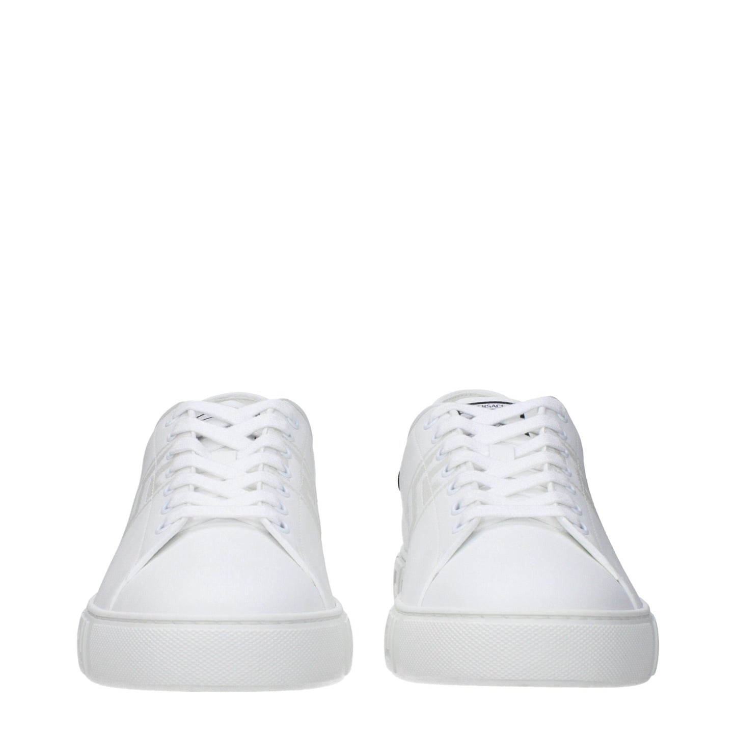 Versace White Leather Sneakers