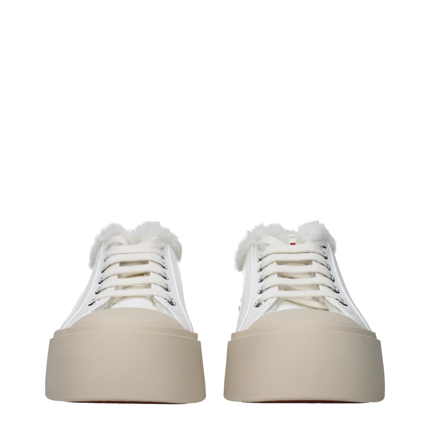 Marni White Leather Sneakers