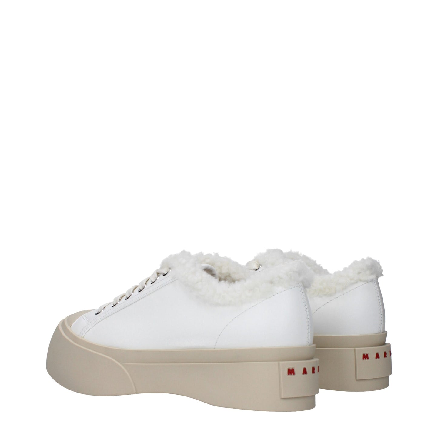 Marni White Leather Sneakers
